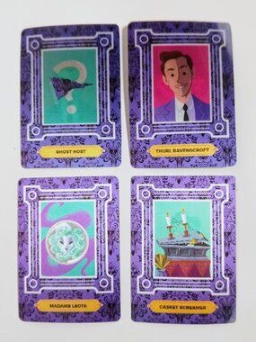 Disneyland Magic Key Haunted Mansion Lenticular Trading Cards Complete Set
